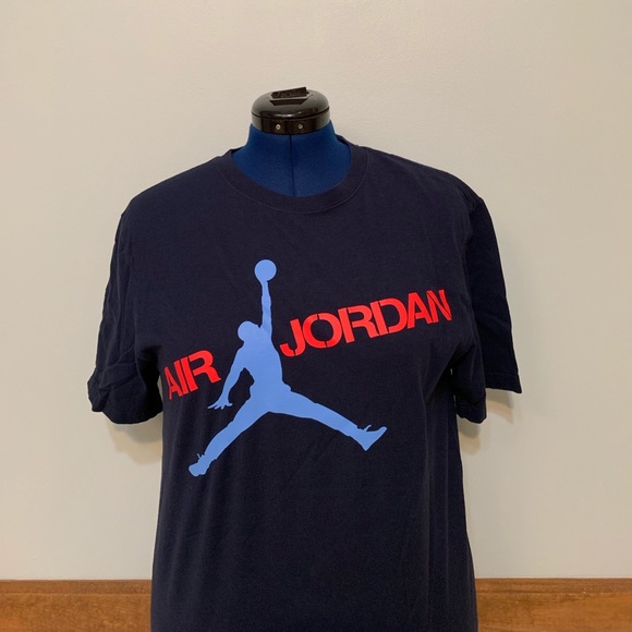navy jordan shirt